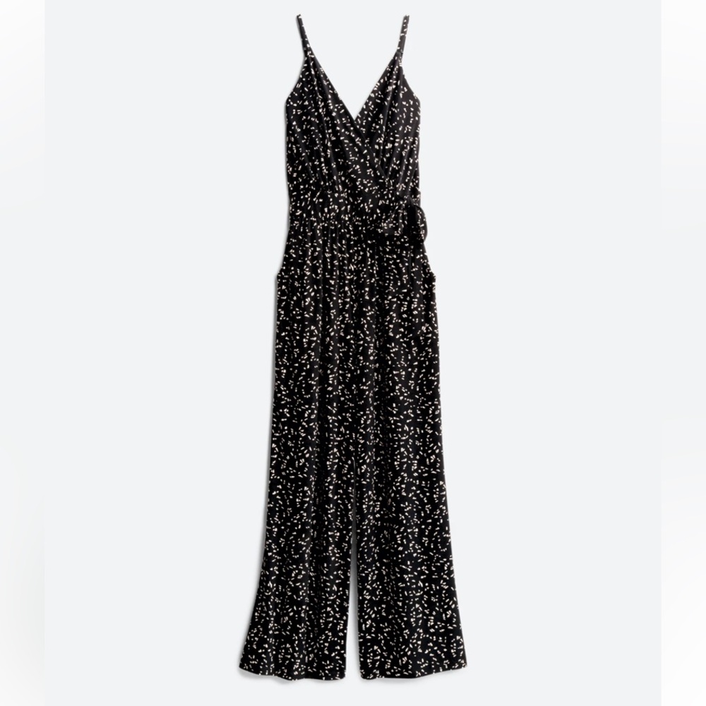 Speckled black and cream jumpsuit